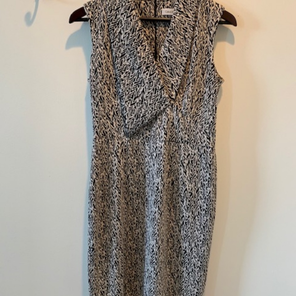 Calvin Klein Sleeveless Printed Dress